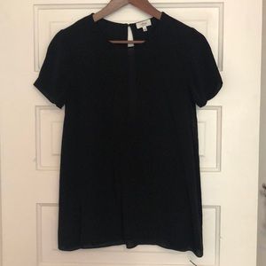 Aritzia silk shirt with keyhole back